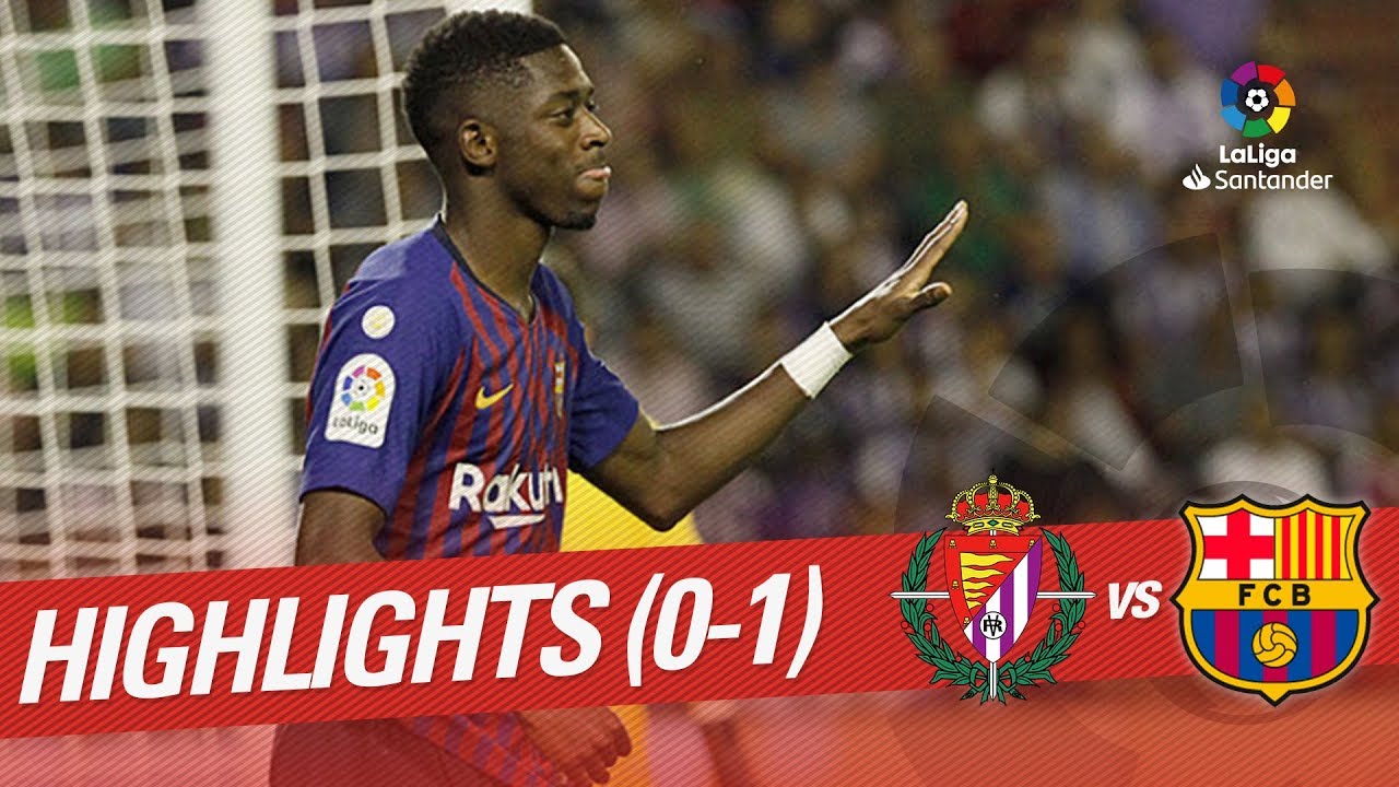 Resumen de Real Valladolid vs FC Barcelona (0-1)