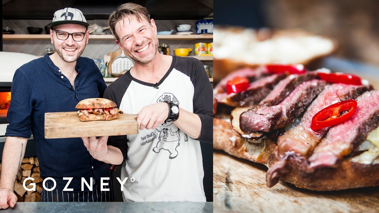 Ribeye Steak & Dirty Onion Sandwich | Guest Chef: DJ BBQ & David Wright | Gozney