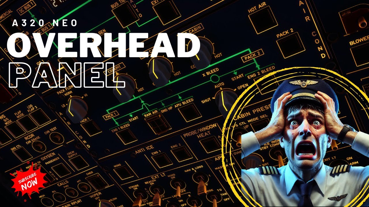 Airbus A320 Overhead Panel Explained | Switches & Systems in Detail! 🚀