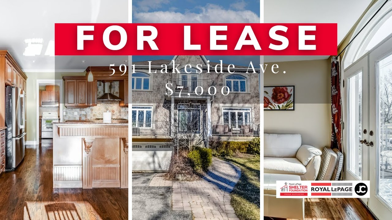 ***For Lease*** 591 Lakeside Ave, Mississauga Real Estate, Executive rental with a waterfront view