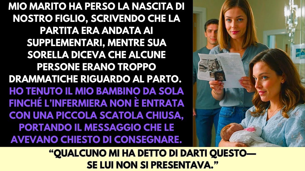 Mio Marito Mancò Alla Nascita—Una Infermiera Mi Consegnò Una Scatola Se Non Si Presentava