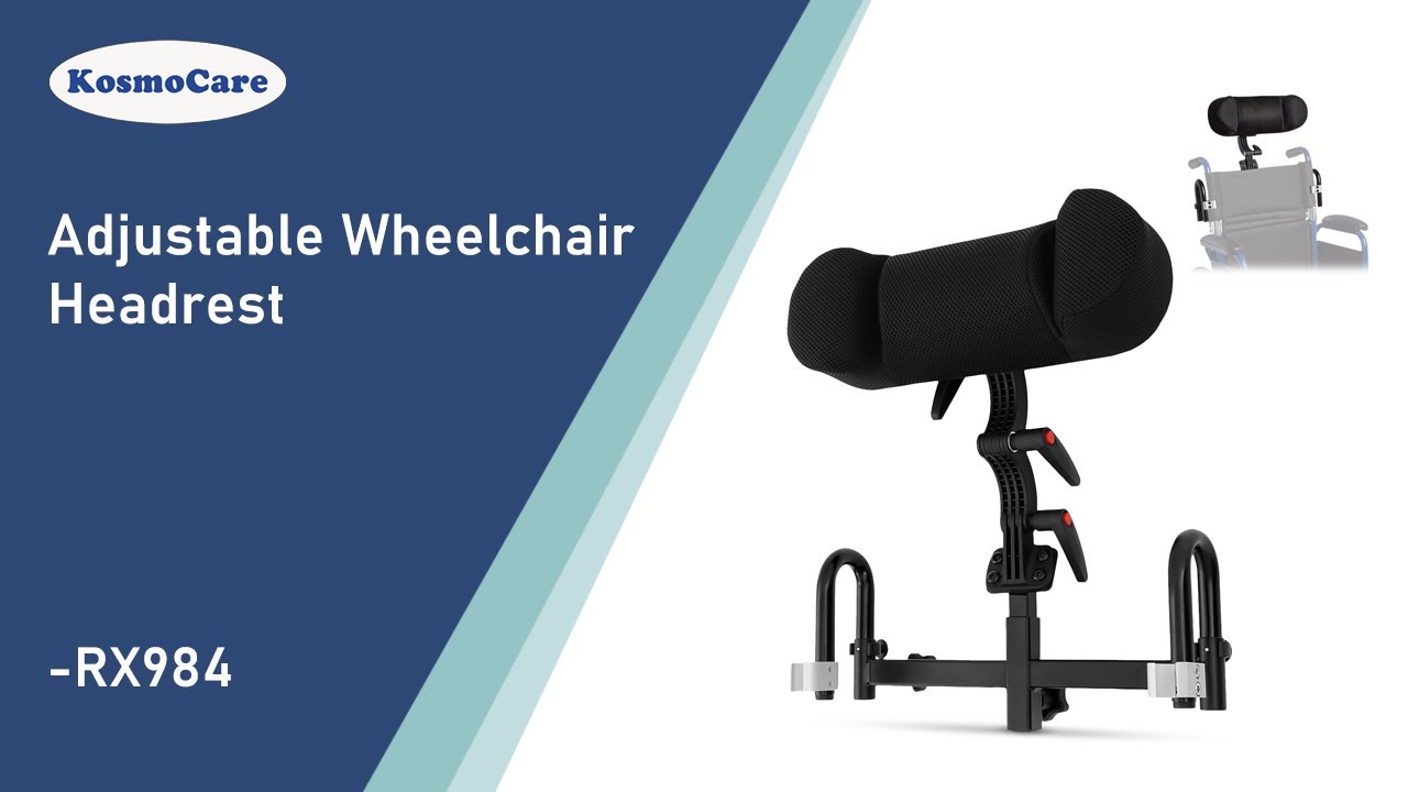 KosmoCare Adjustable Wheelchair Headrest - Features (RX984)