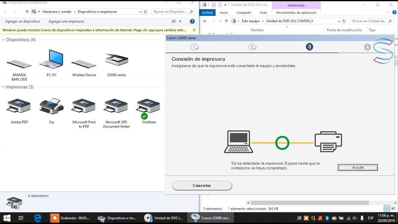 Instalar controlador o driver🖨️Impresora y escaner | Canon serie G | Cuando no instala