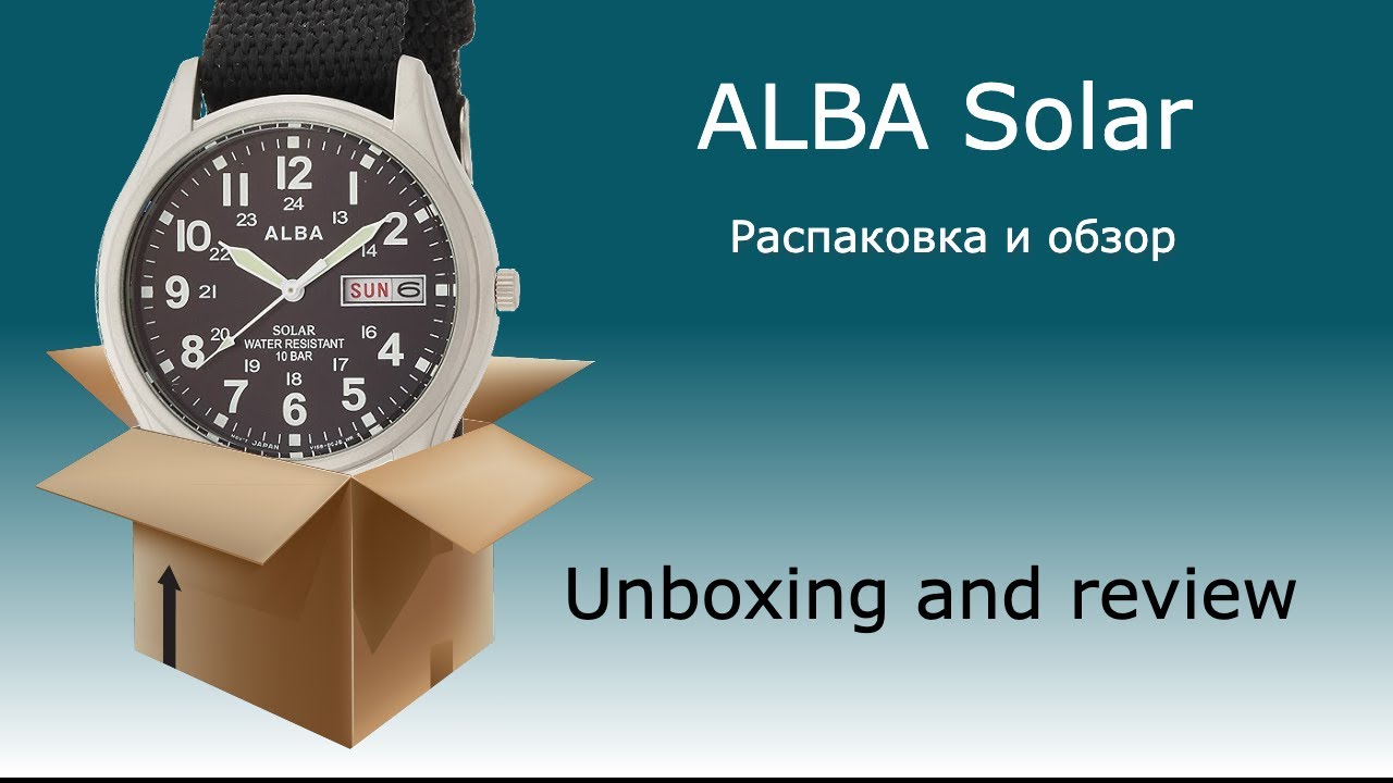 ALBA AEFD557 - распаковка и обзор полевых часов