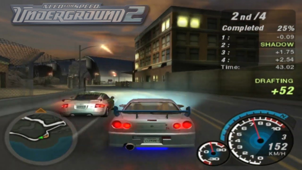 NFSU 2 | NISSAN SKYLINE | Sprint | Manual Transmission | HARD! (PS3 1080p)