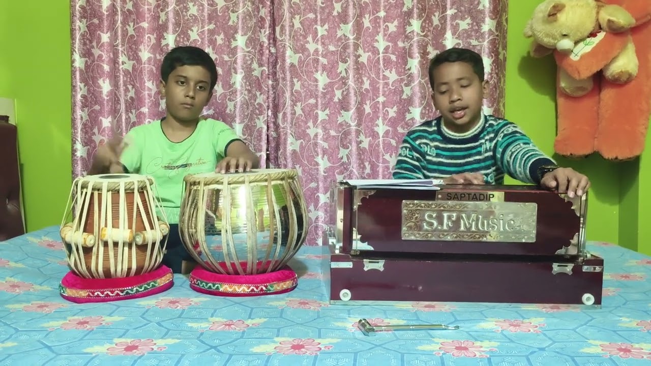 আকাশ জুড়ে শুনিনু ওই বাজে (রবীন্দ্র সংগীত) BIBHAS SARKAR TABLA SAPTADIP KARMAKAR GEETANJALI SANGEET 