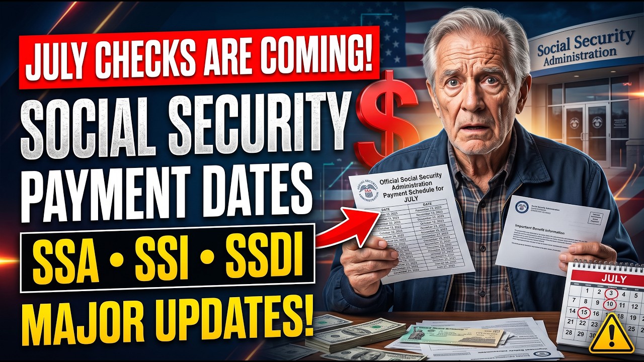 July Social Security Checks Are Coming! SSA, SSI & SSDI Payment Dates + Major Updates