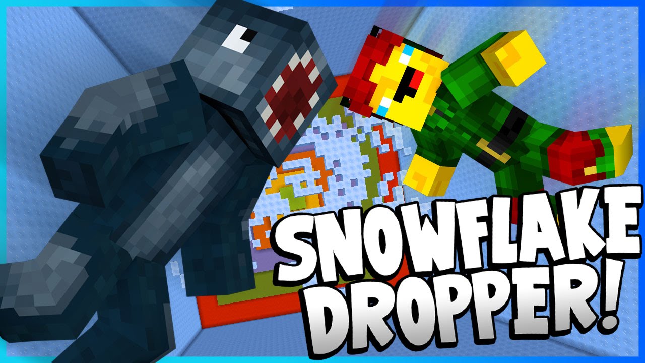 SNOWFLAKE DROPPER! - Minecraft Custom Map! W/AshDerp