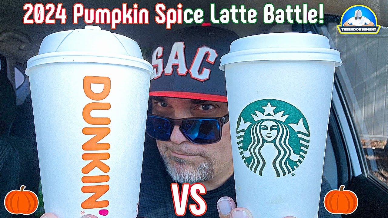 Starbucks® PSL VS Dunkin' Pumpkin Spice Latte®!🎃| 2024 Pumpkin Spice Latte Battle!☕| theendorsement