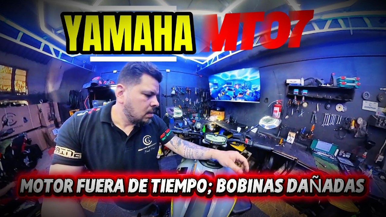 YAMAHA MT 07 MOTOR FUERA DE TIEMPO BOBINAS DAÑADAS