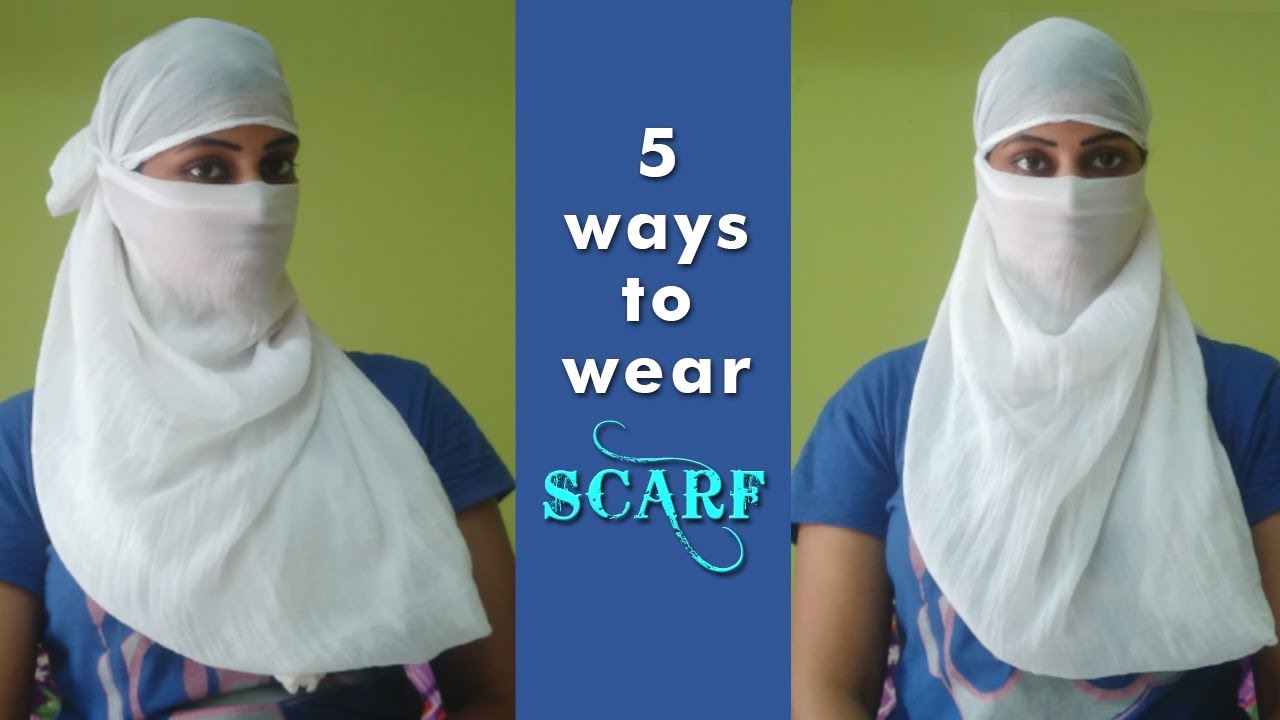 HOW TO TIE SCARF/DUPATTA IN TELUGU || 5 WAY OF STYLES TO WEAR SCARF ||