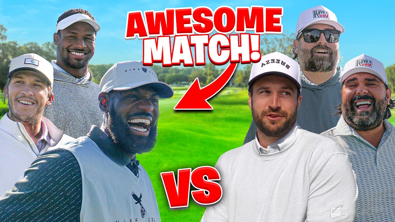 Our Epic Golf Match With LeBron James, Austin Reaves And Bronny James