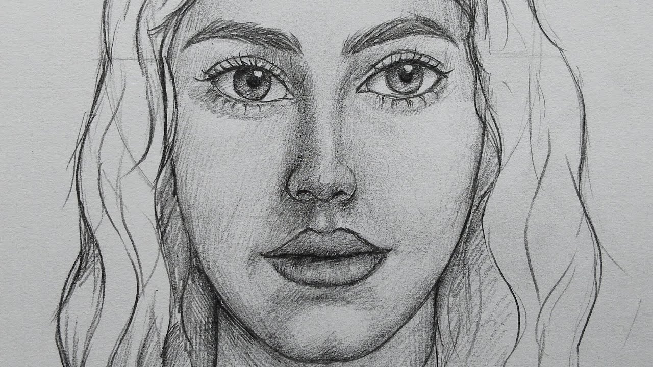 How to draw a Girl's Face Easily Loomis Method  tutorial with me  | Easy girl Face Drawing 