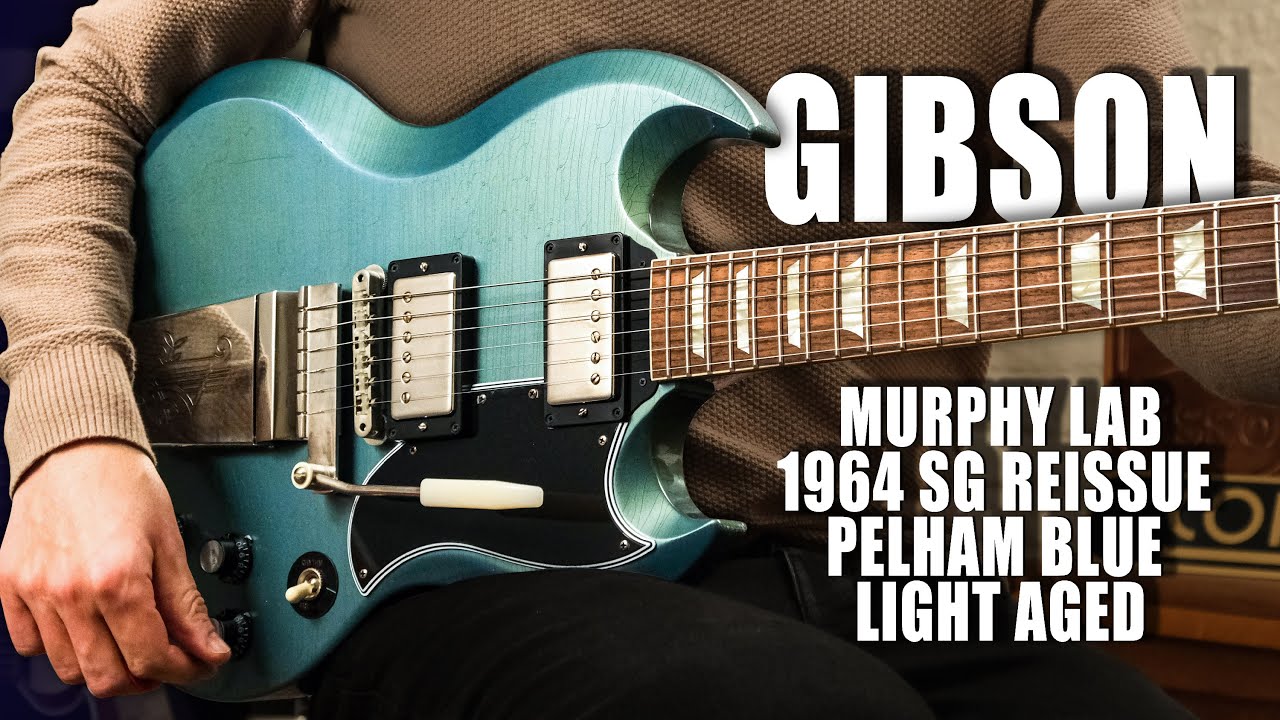Let The Tones Do The Talking... Gibson CS Murphy Lab 1964 SG Standard Pelham Blue Light Aged #202414