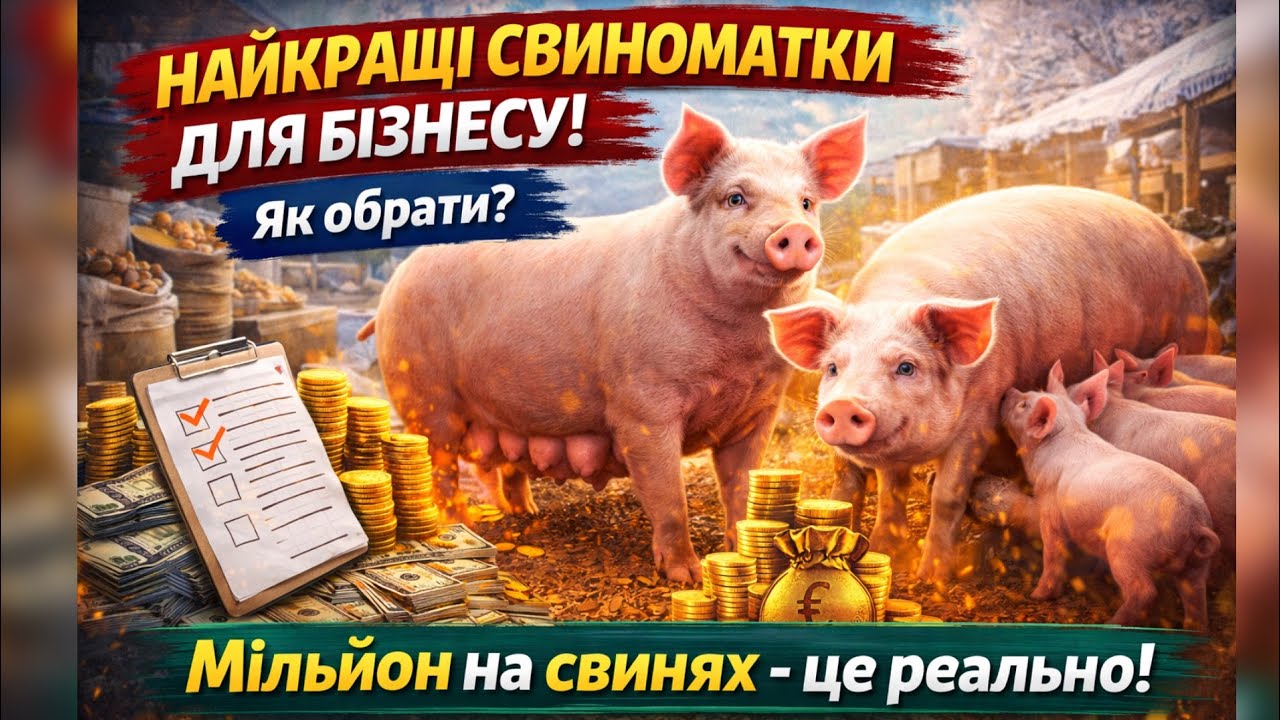 1000000 На СВИНЯХ✅Найкращі СВИНОМАТКИ🔥Як Обрати Свиноматку для Бізнесу