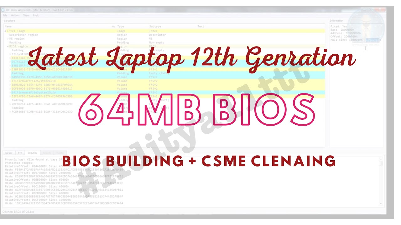 Bios build Mod Made Easy ,Any Laptop , Any Size , Any Generation , Clean Me Easy Trick step by step