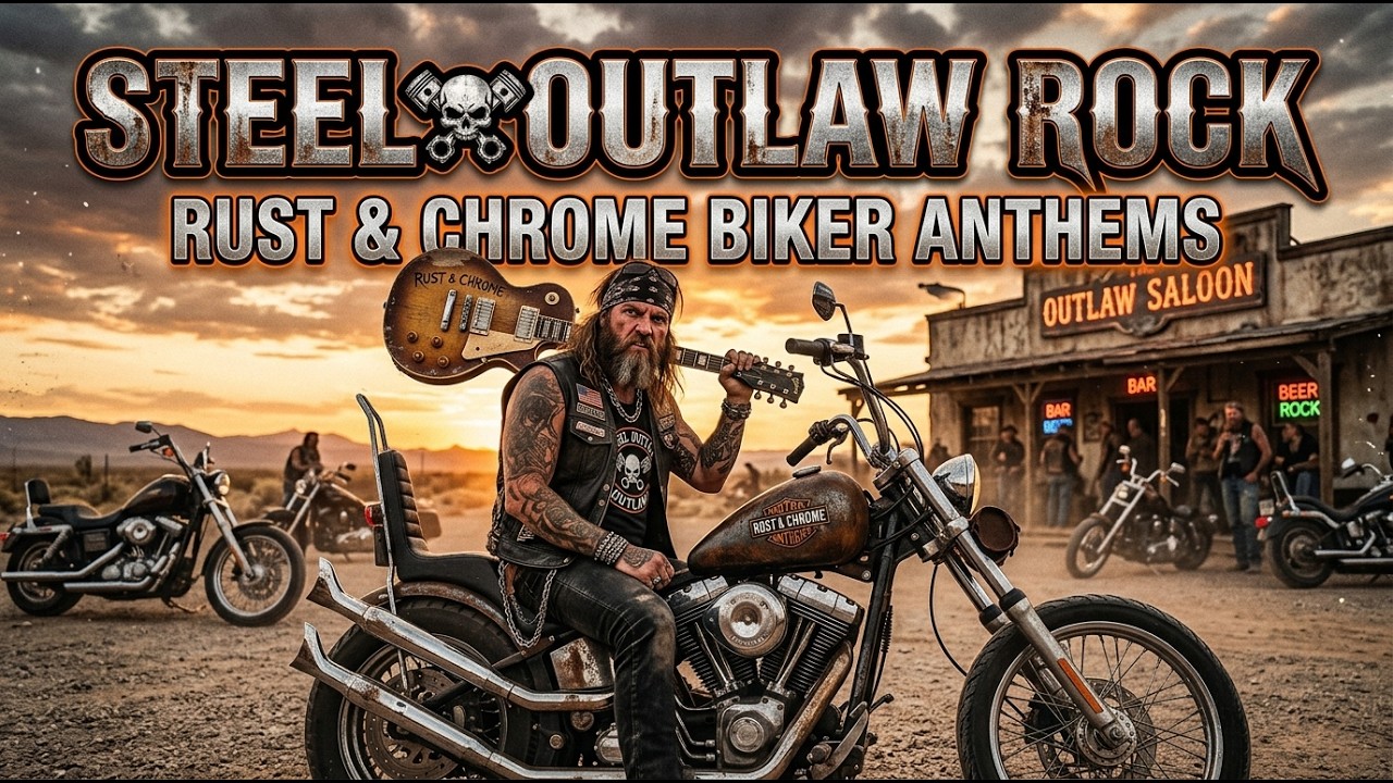 Steel Outlaw Rock 🔥 Rust & Chrome Biker Anthems #steeloutlawrock