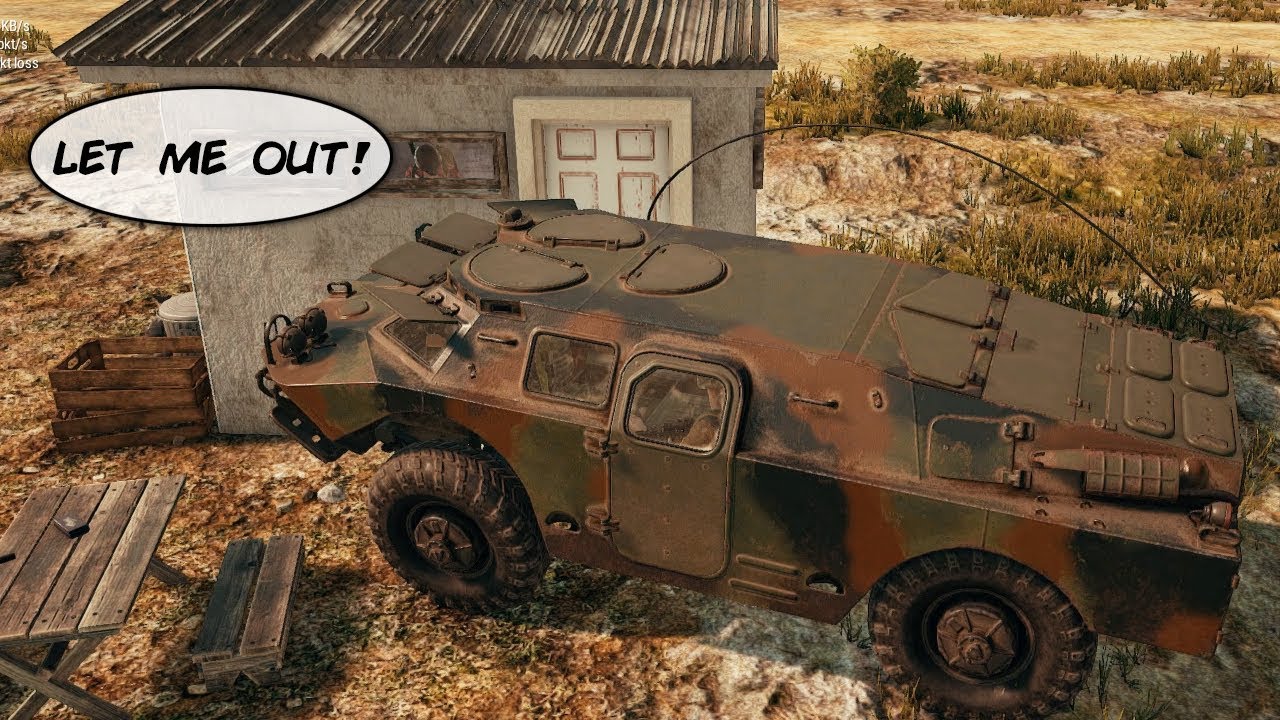 WE TRAPPED HIM WITH THE NEW PUBG BRDM-2 TANK! (Playerunknown's Battlegrounds)