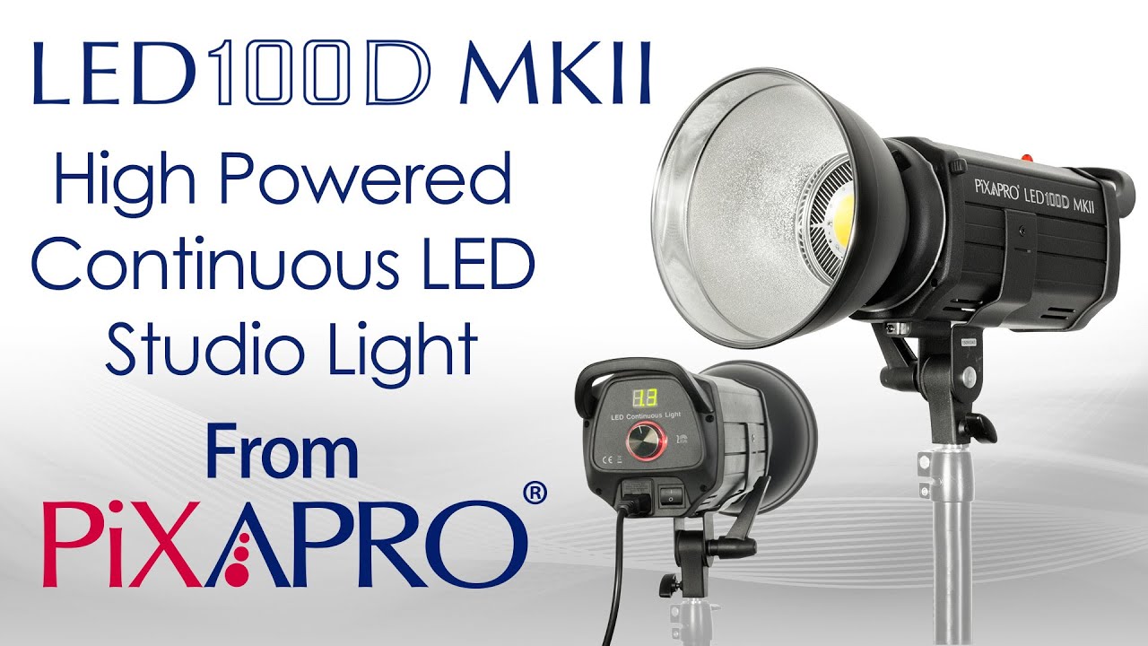 PIXAPRO LED100D MKII Daylight Balanced LED Studio Light
