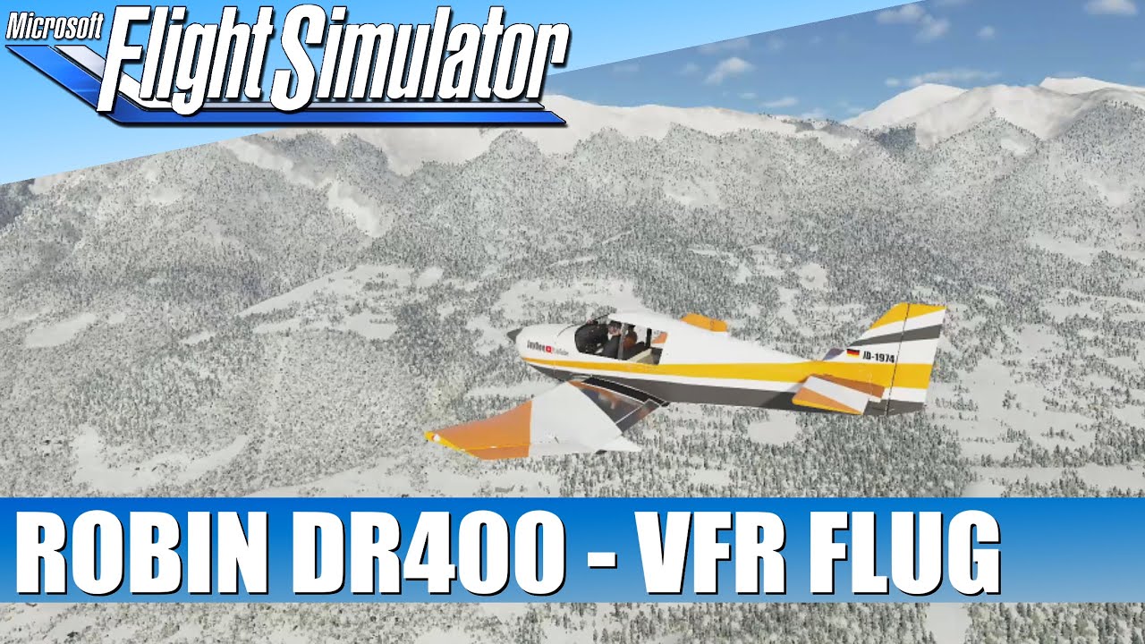 Robin DR 400 VFR - Courchevel / Chambery ★ Microsoft FLIGHT SIMULATOR