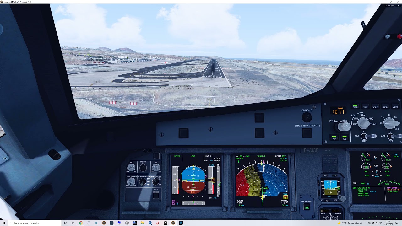 FSLABS A321-SL (SHARKLET) | CAPTAIN TAKING OVER FO (PRIORITY LEFT) IN WINDY  GCTS  | P3DV5