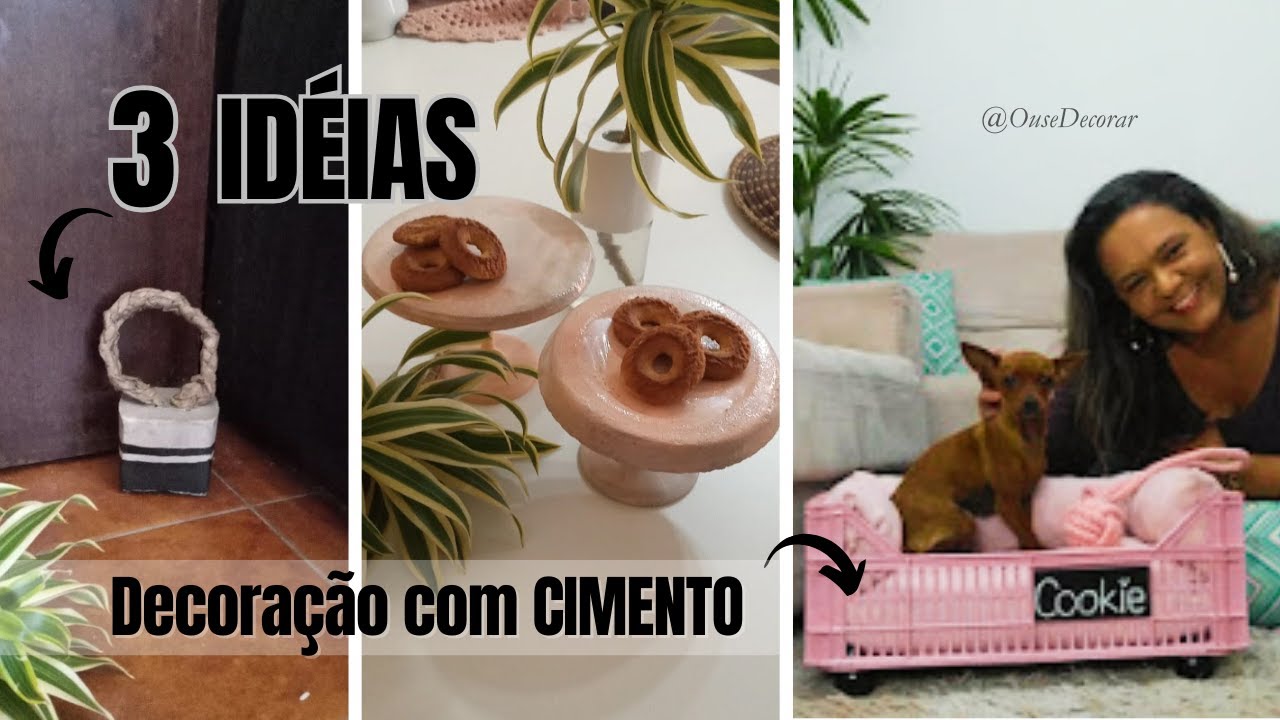 Idéias criativas para fazer com CIMENTO e decorar sua casa #cimento #decoraçãocriativa #diy