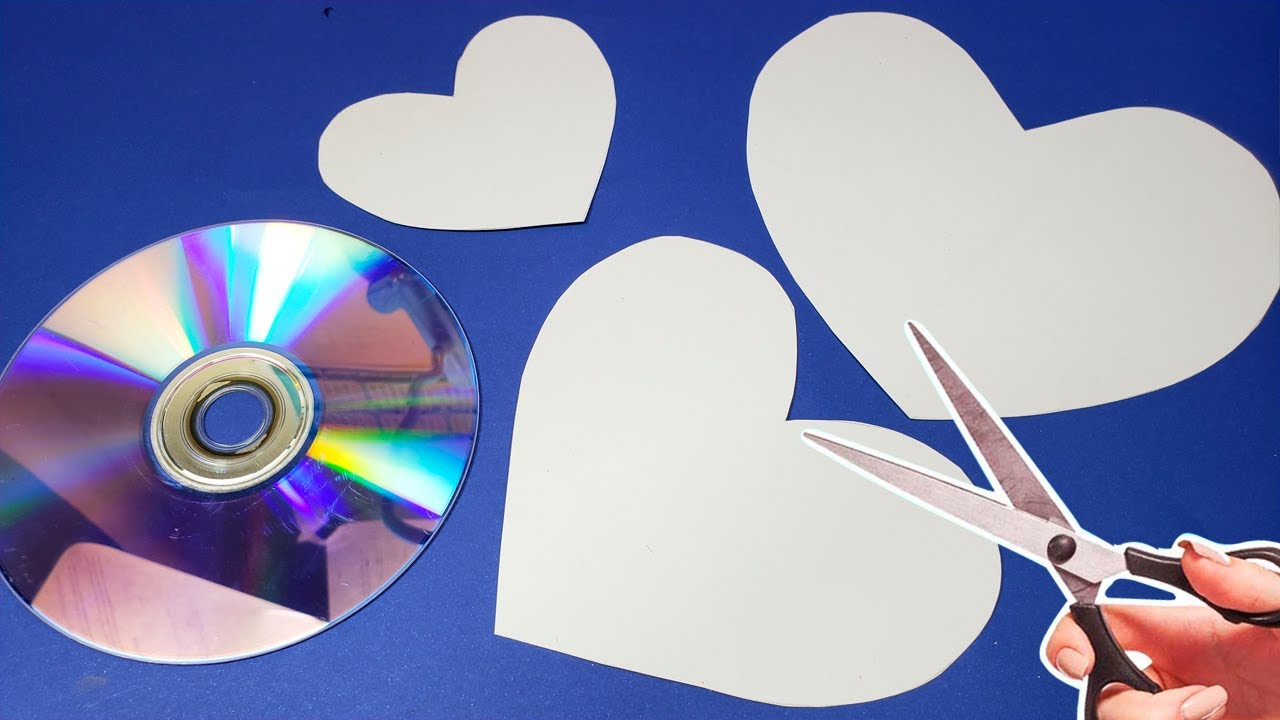 NO LOS TIRES!! 🥰MANUALIDADES DE SAN VALENTÍN CON CD Y CARTÓN