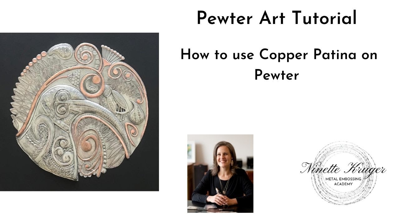 Pewter Art Tutorial: How to add copper patina to pewter