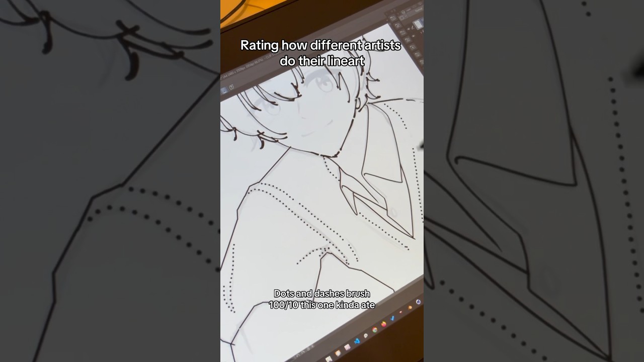 Rating different ways digital artists do their line art #digitalart #lineart #sasakitomiyano #miyano