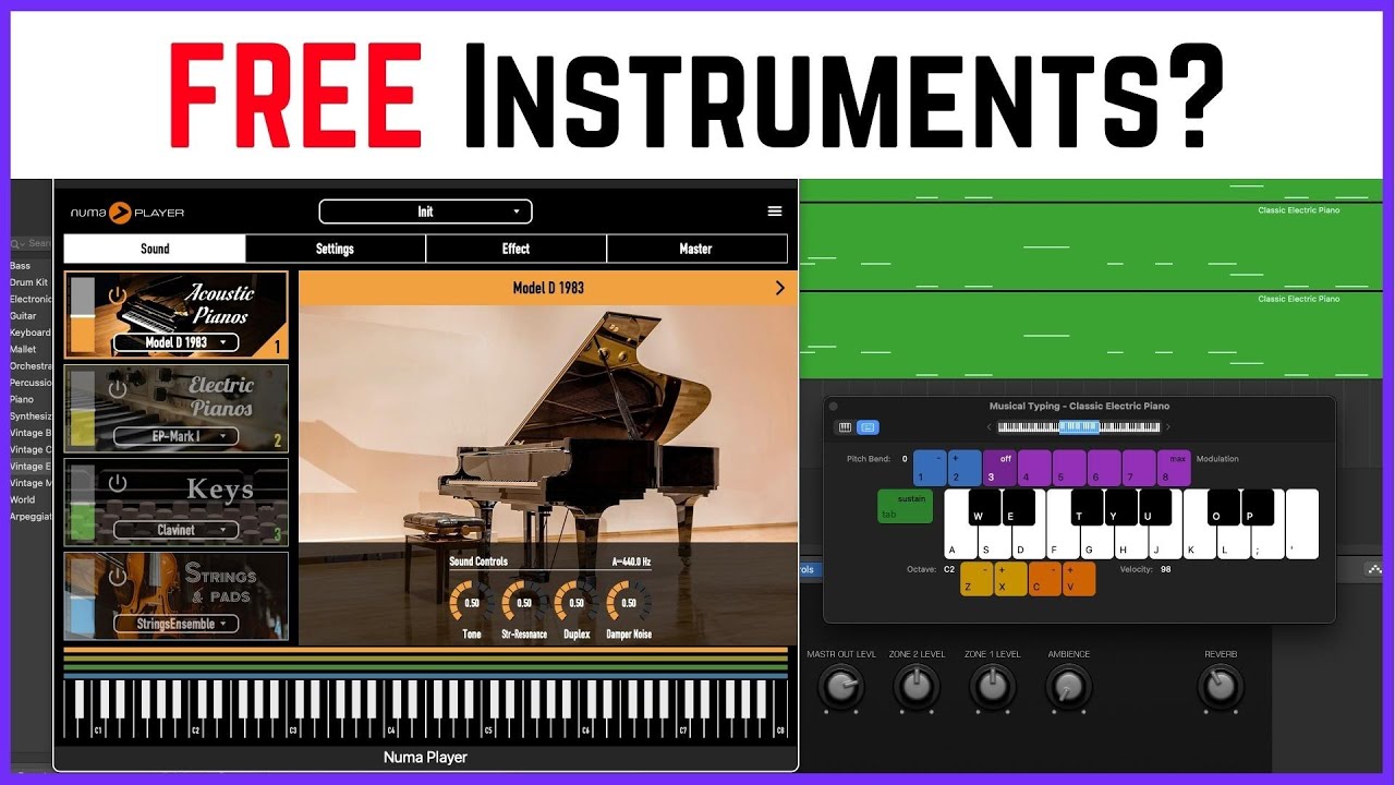 GarageBand Mac | How to add FREE instruments