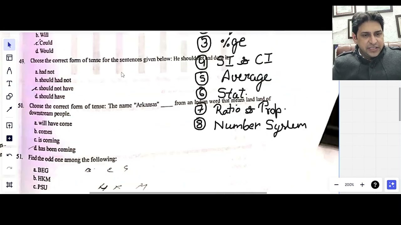 Christ University 2024 Entrance Exam Pattern: Quant/ Mathematics from past year question paper