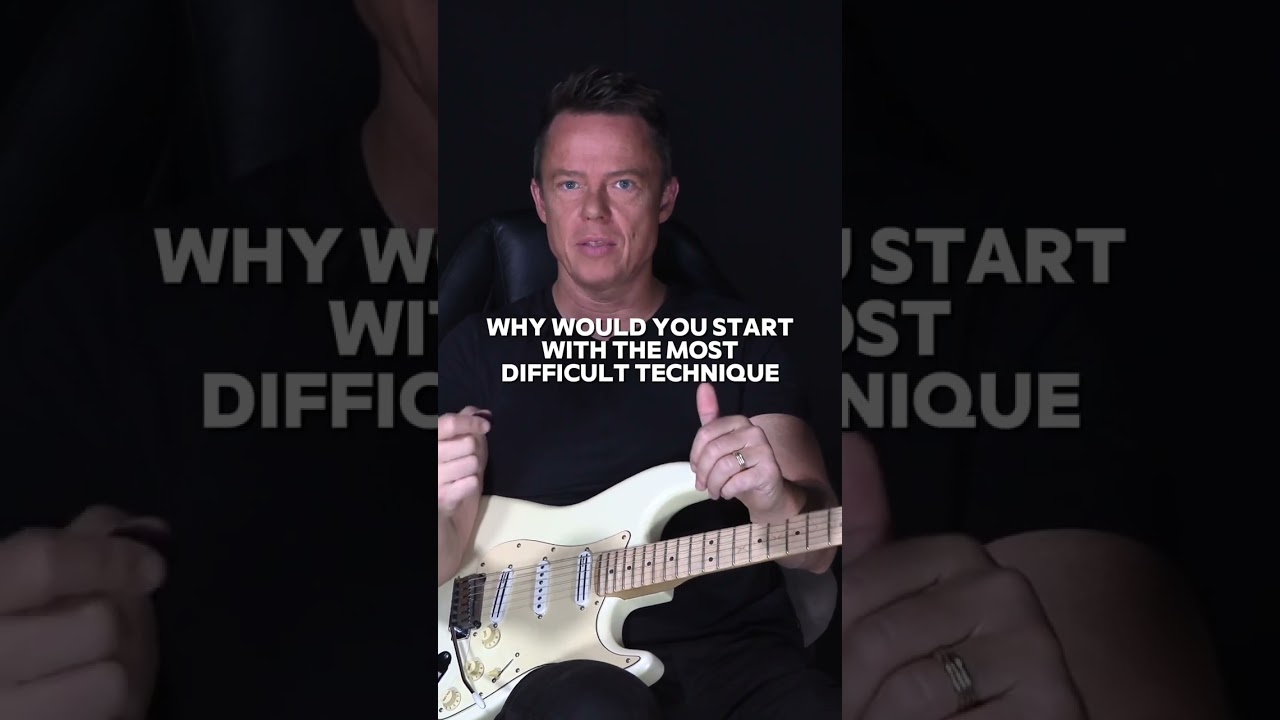 Не начинайте с самой сложной техники 🎸⚡