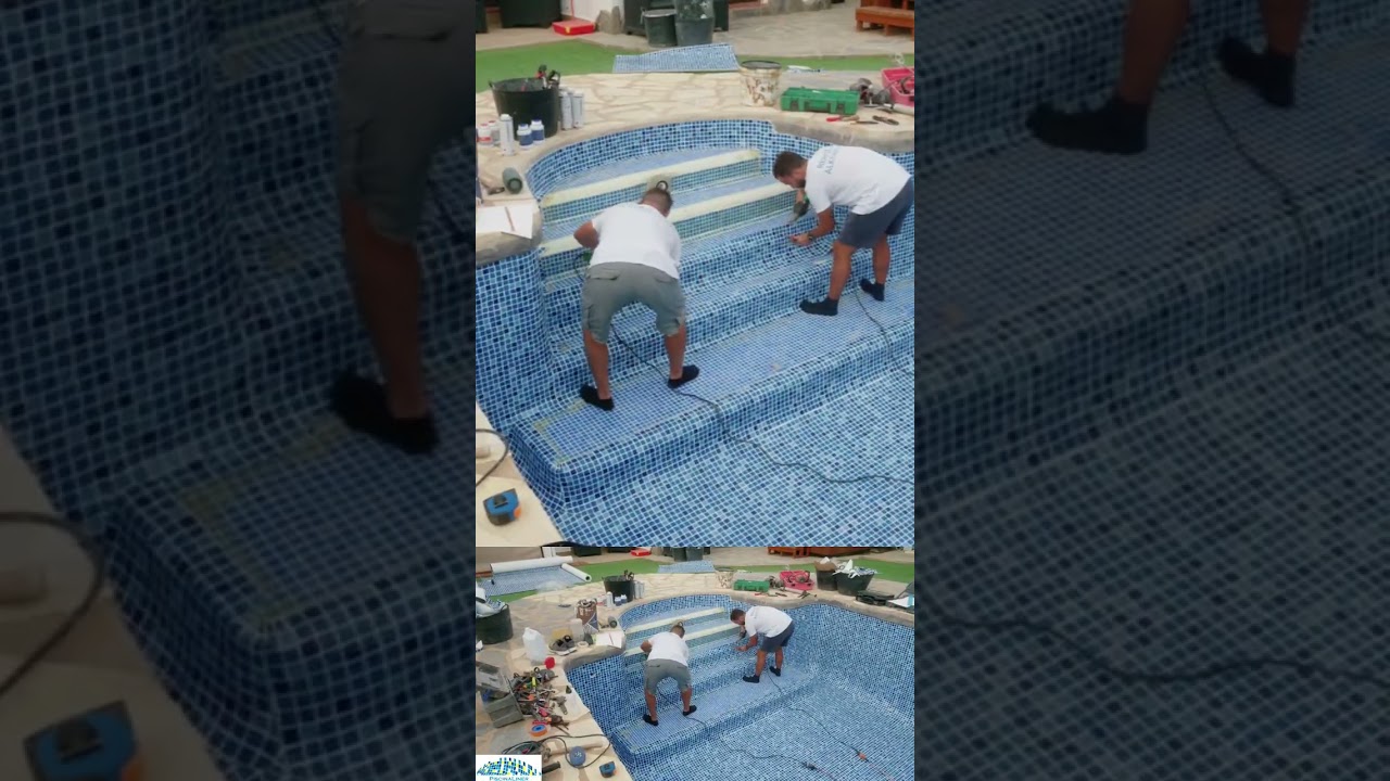 SWIMMING POOL repair done ✅️ #fix #diy #how #pool #luxury #ideas #home