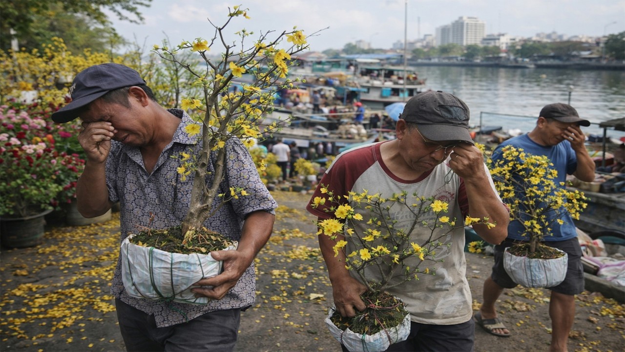 Nỗi Lòng Người Trồng Hoa Trưa 29 Tết Bán Không Hết Đành Cắt Bỏ / Bến Bình Đông Tết 2026