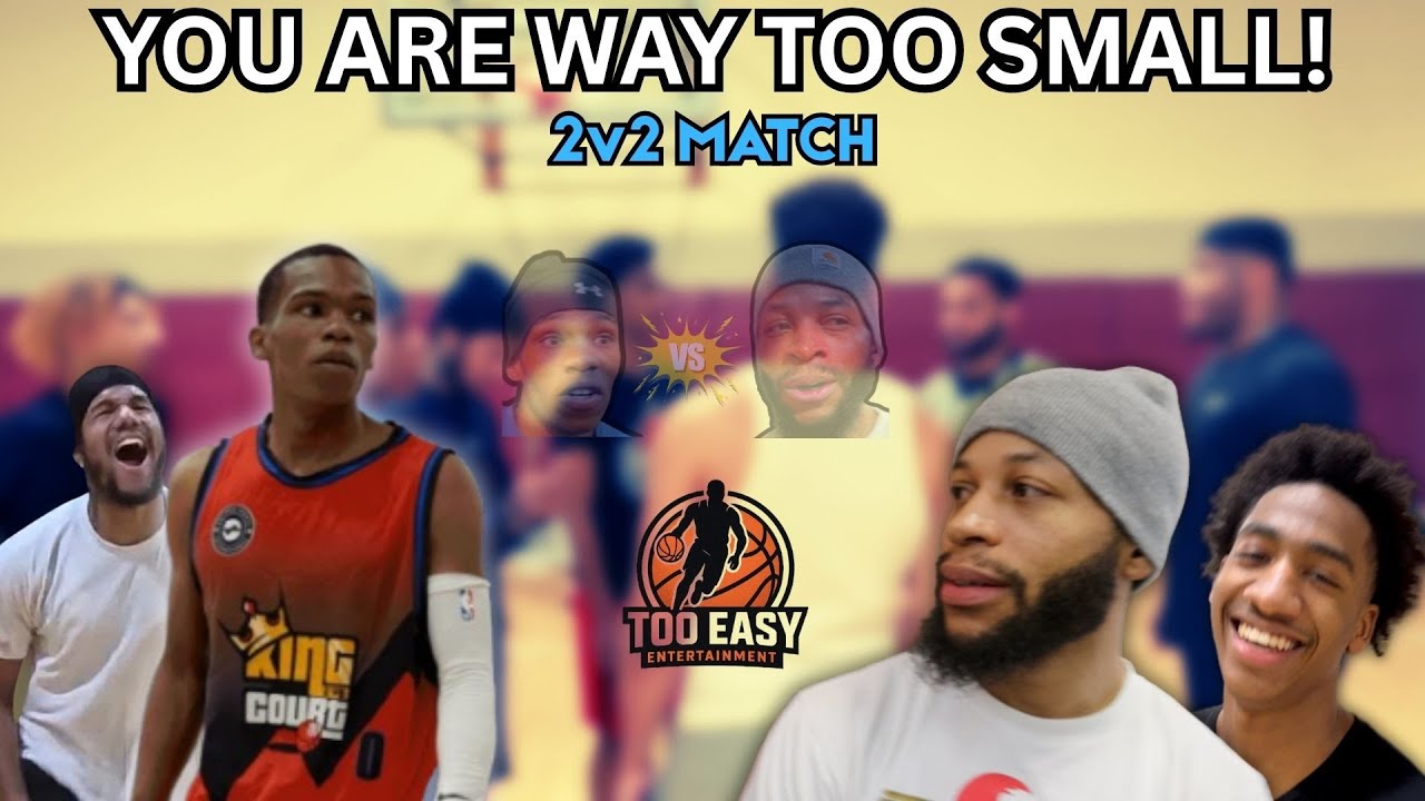 He Said 'You're Too Small'... Then Had To Prove It! Team Swag vs Team White 2v2 Basketball