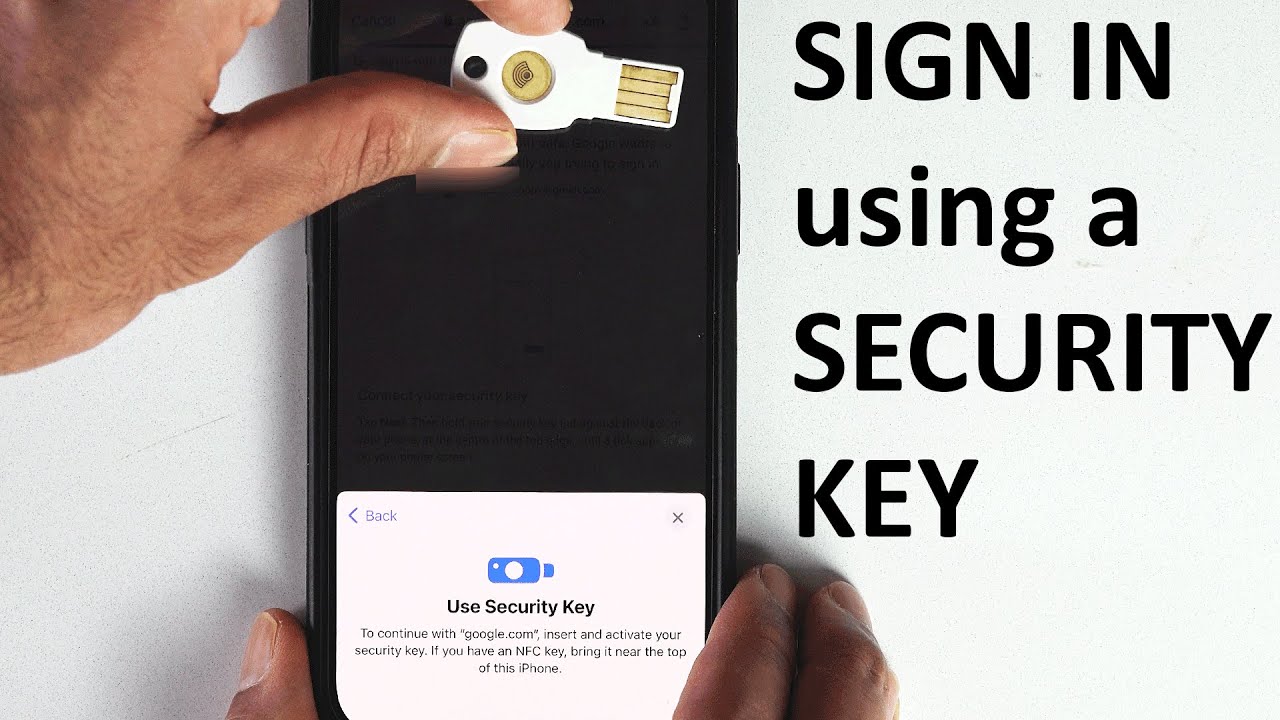 Как войти в Google на iPhone с помощью ключа безопасности