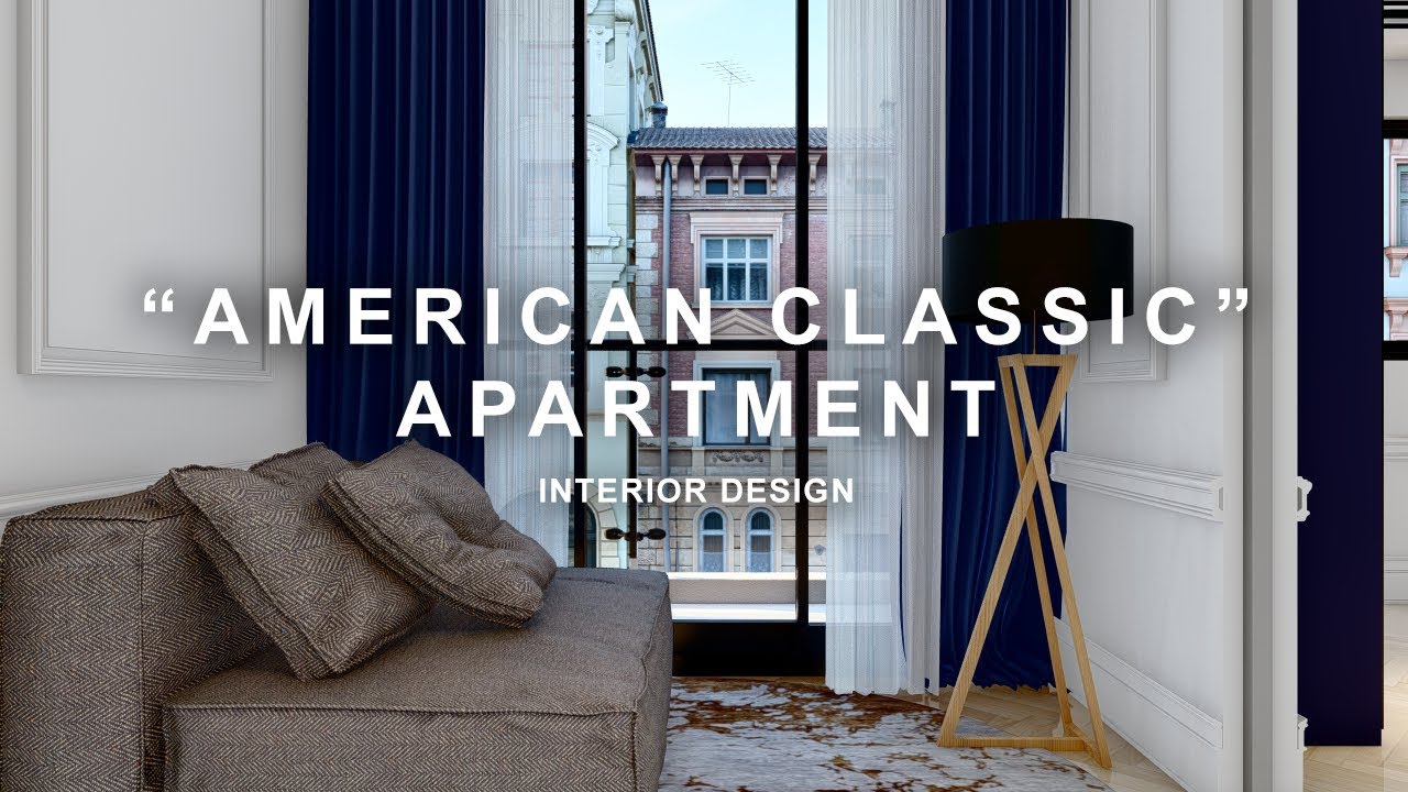STUNNING AMERICAN CLASSIC STYLE APARTMENT INTERIOR DESIGN