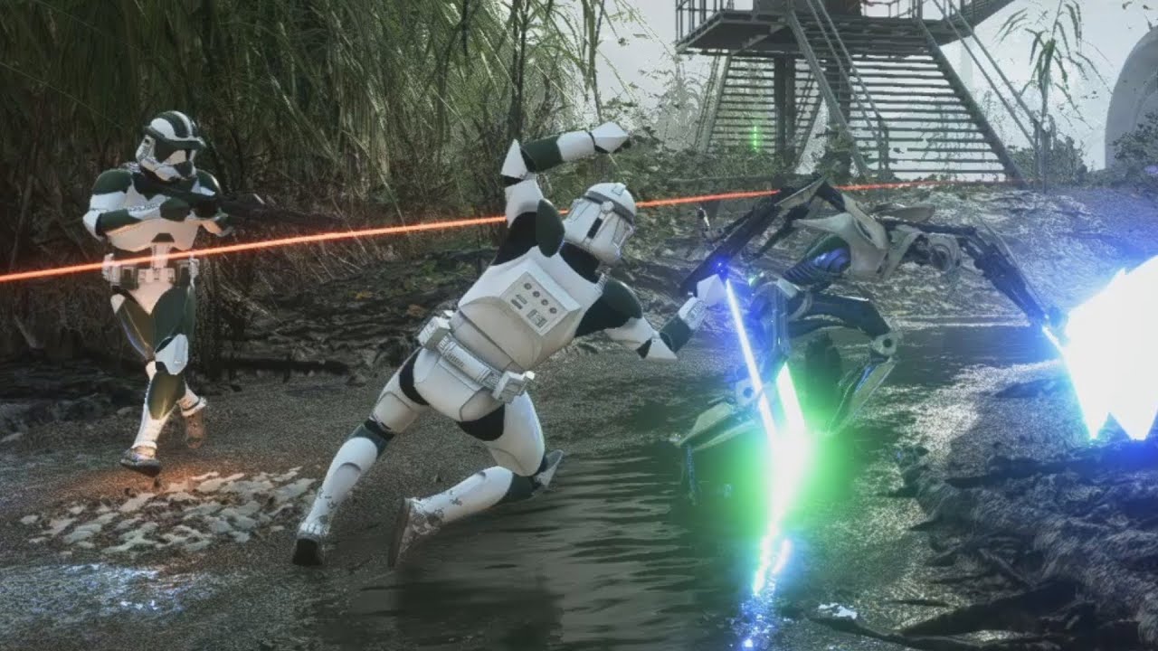 41st Elite Corps vs CIS - Star Wars Battlefront 2 NPC Wars/A.I Battle