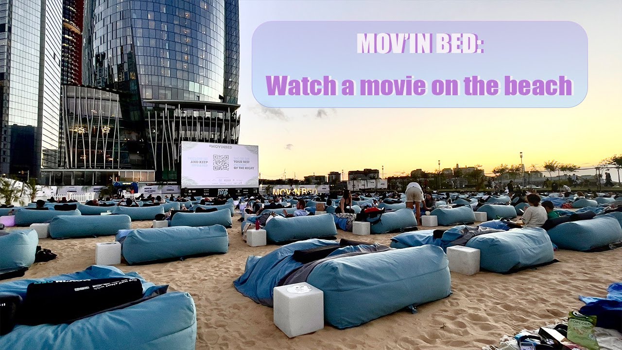 EVENT TOUR--Mov'in Bed in Barangaroo, Sydney | BEACH Cinema | OUTDOOR Movie