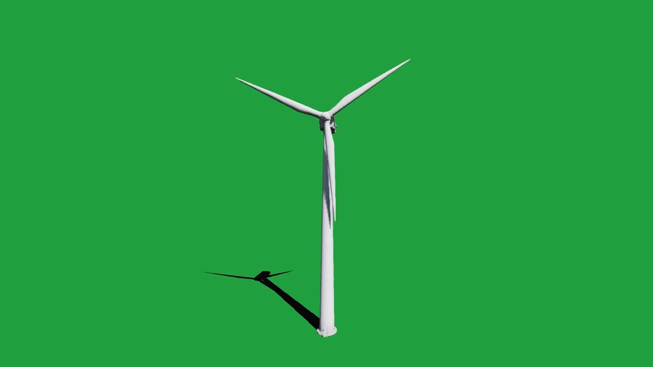 Wind Turbine in Green Screen video. By:- Green Screen Studio.