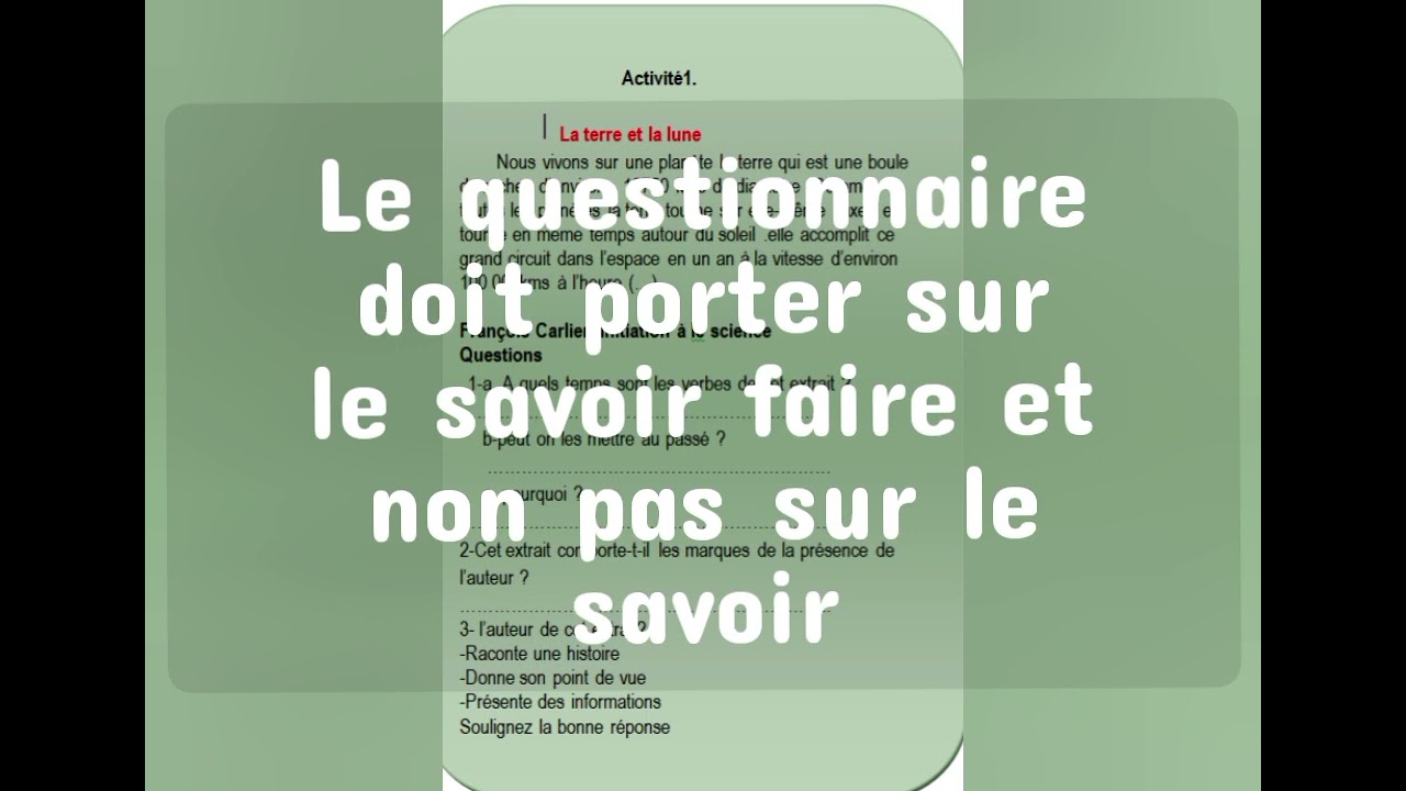 projet 1 : Évaluation diagnostique 1as.Un exemple