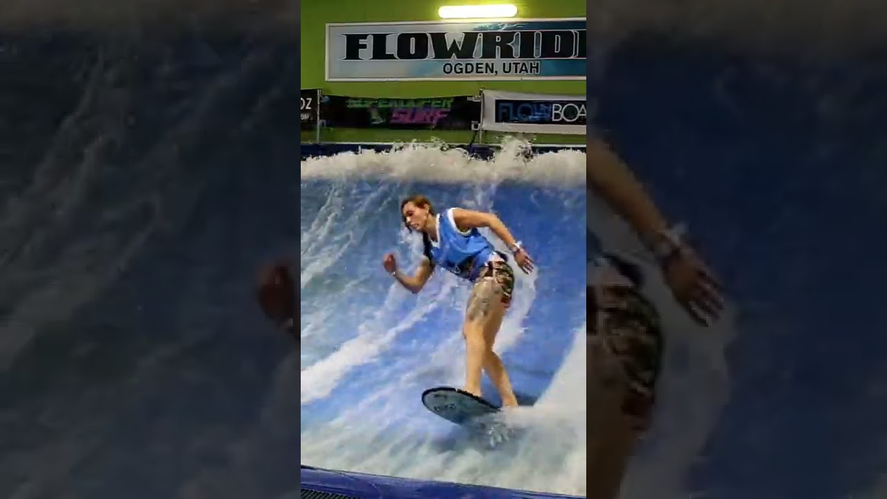 Ogden, Utah FlowRider Contest FLOW Tour Competition Wave Surf Machine Pro Flowboarders Tricks
