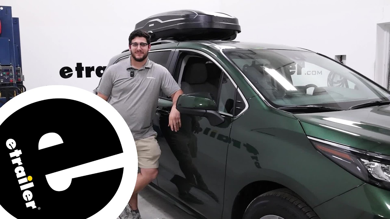 etrailer | 2024 Toyota Sienna Yakima SkyBox NX 16 Rooftop Cargo Box: Complete Installation