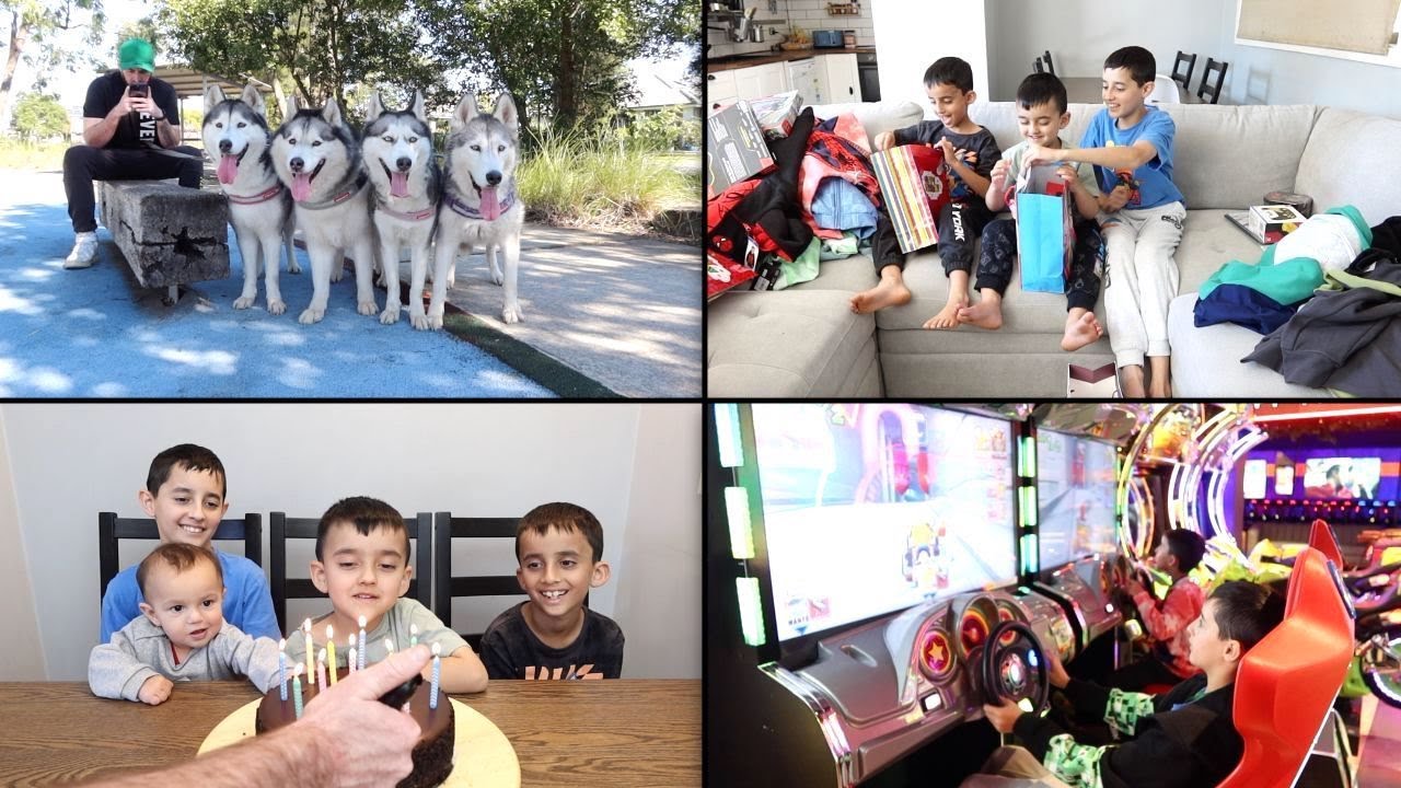 JACOB'S 13TH AND ISAAC'S 8TH  BIRTHDAY | LIFE WITH 4 SONS & 4 SIBERIAN HUSKIES | VLOG!