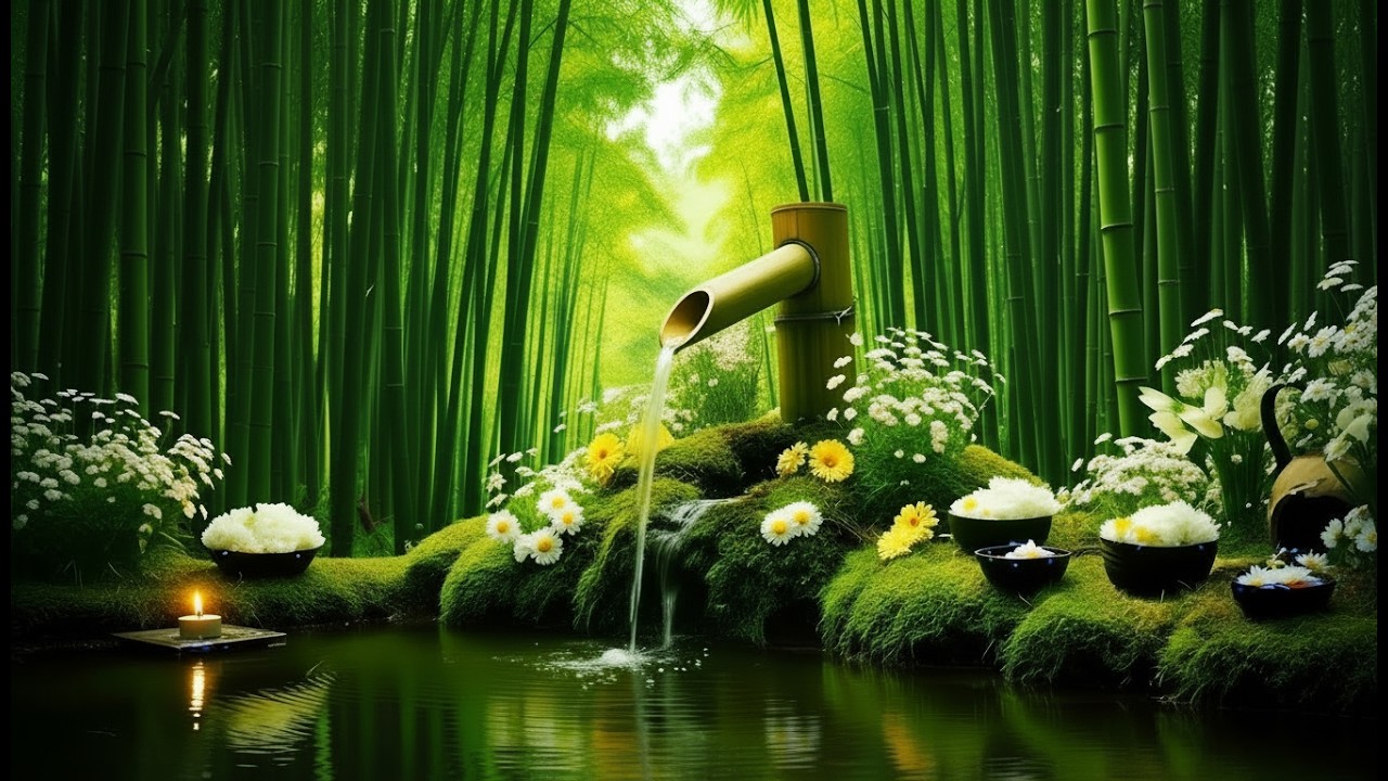 Healing Piano with Soothing Water Sounds 🌿 Stress Relief, Deep Sleeping and Study Music