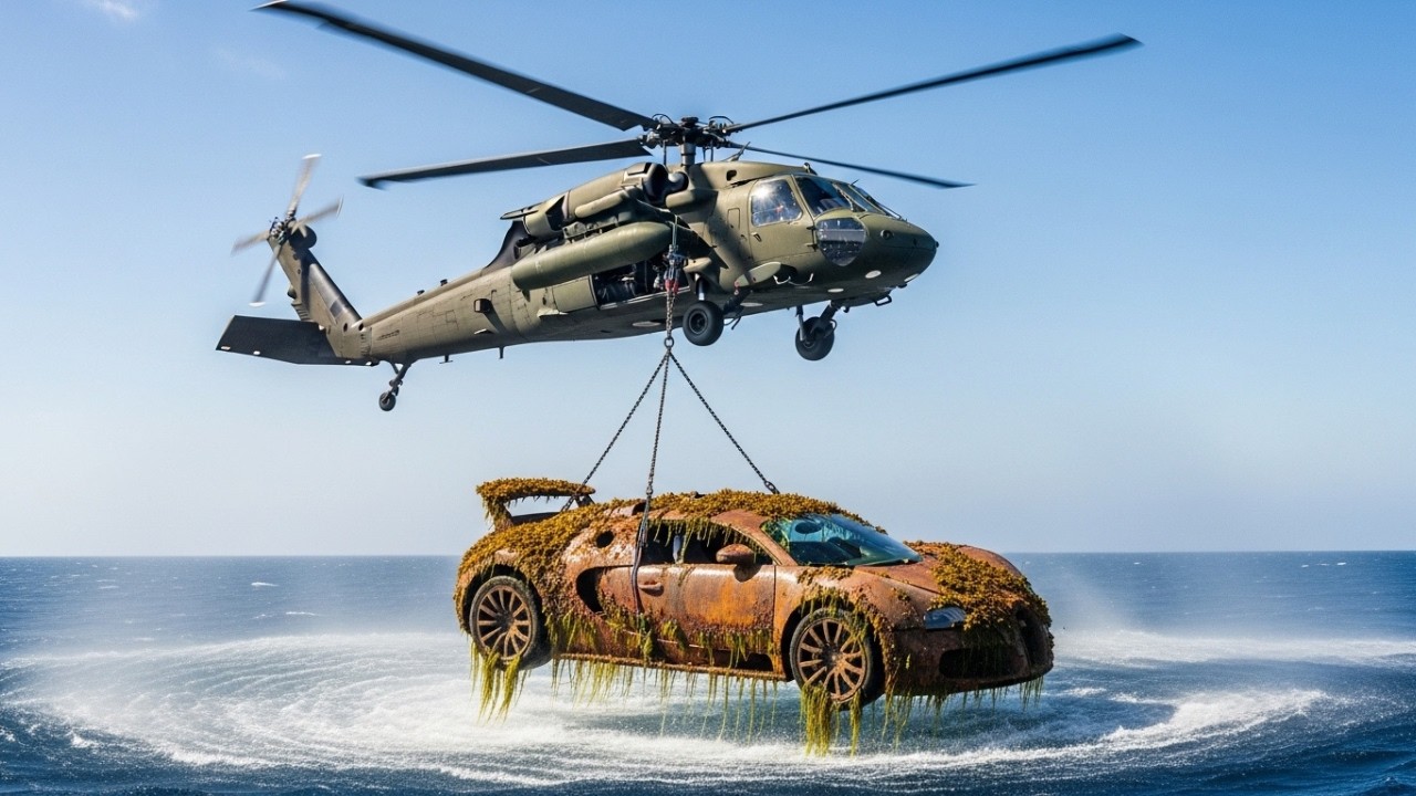 AFTER YEARS LOST UNDER THE SEA: Bugatti Veyron Restoration Transformation | Full Blue Paint Reveal