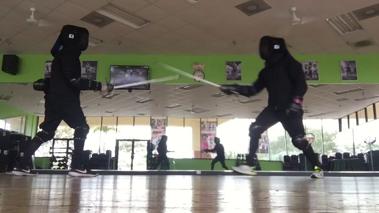 Trying out our Fabri Armorum rapiers