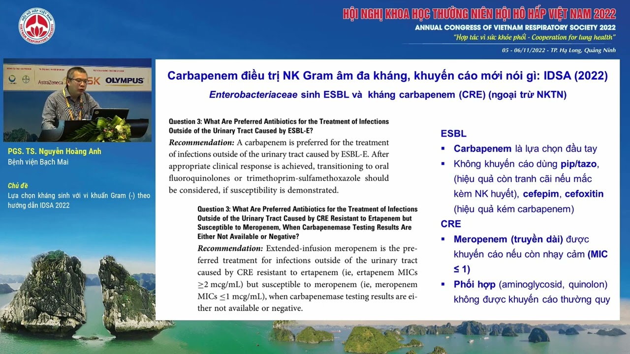 S17.3-Lựa chọn kháng sinh với vi khuẩn Gram ( - ) theo hướng dẫn IDSA 2022