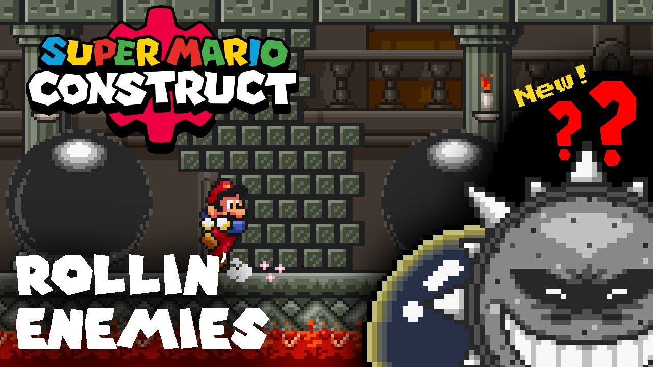 Super Mario Construct V8 Snapshot 33 Preview: Rollin' Enemies!