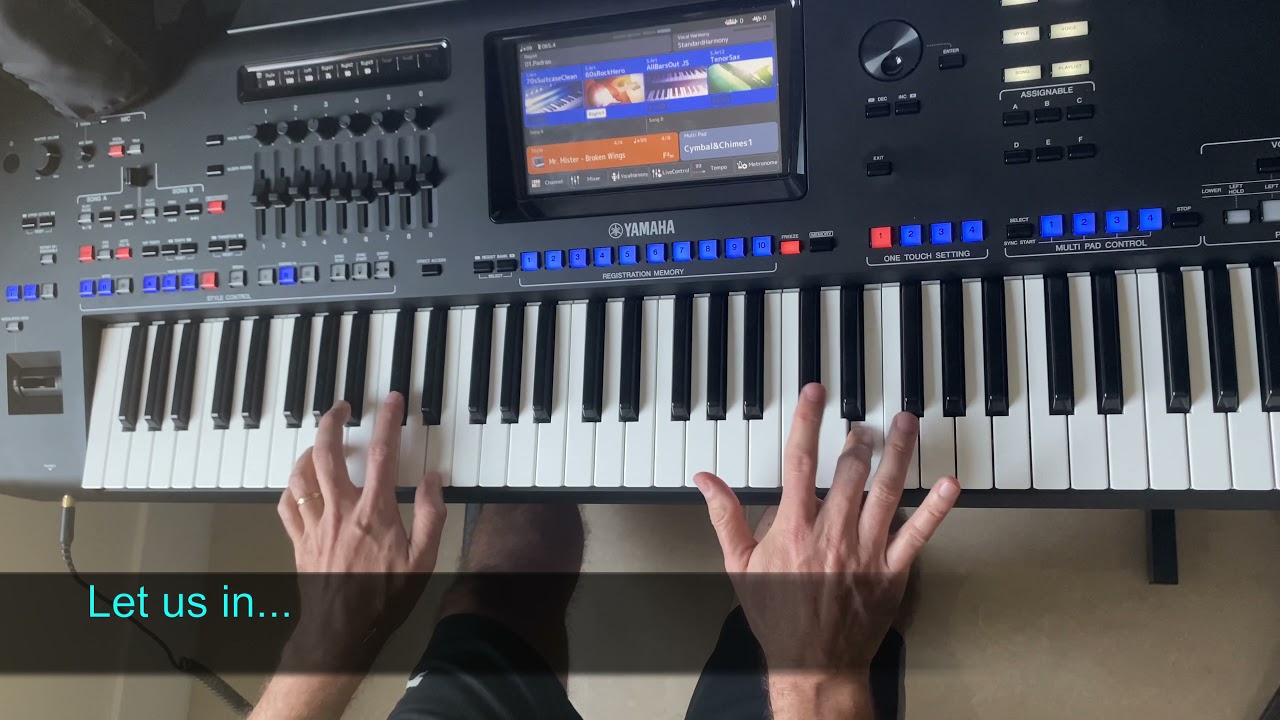 Broken Wings (Mr. Mister) cover played live by Pedro Eleuterio with Yamaha Genos Keyboard